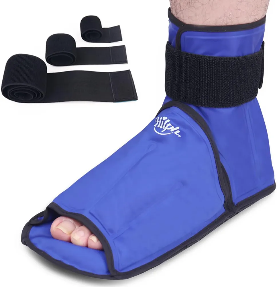 Hilph Bundle of Foot Ankle Ice Pack, Ice Belt Extender Strap Or Provide a Snug Fit