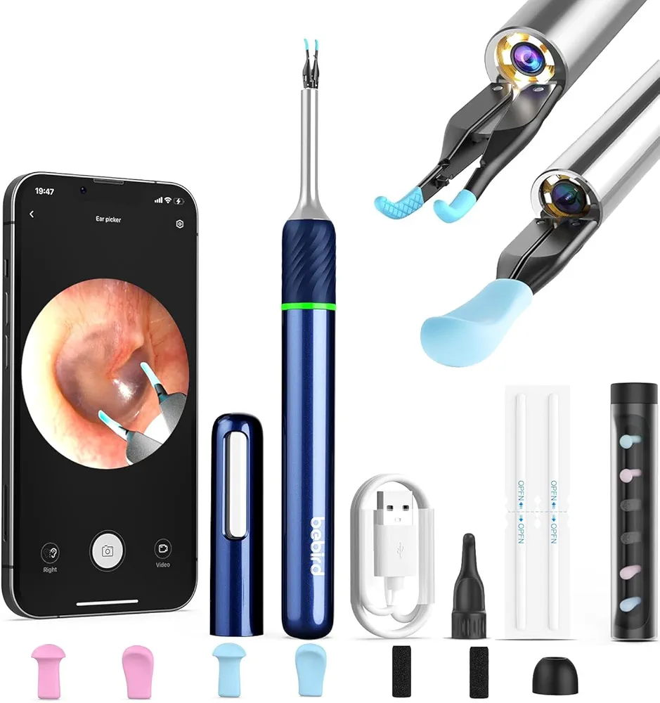 Ear Camera Wax Removal,Bebird Note 5 Ear Wax Removal Tool Camera Ear Tweezers with Camera,10 Megapixels Ear Otoscope Camera,6 Ear Spoon,Ear Cleaner with Camera for Ear Cleaning