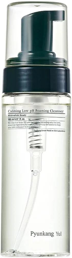 Pyunkang Yul Calming Low pH Foaming Cleanser, Daily Face Wash & Makeup Remover with Tea Tree, Centella Asiatica, 5 Hyaluronic Acids, Removes Dead Skin Cells 5.07 Fl.Oz.