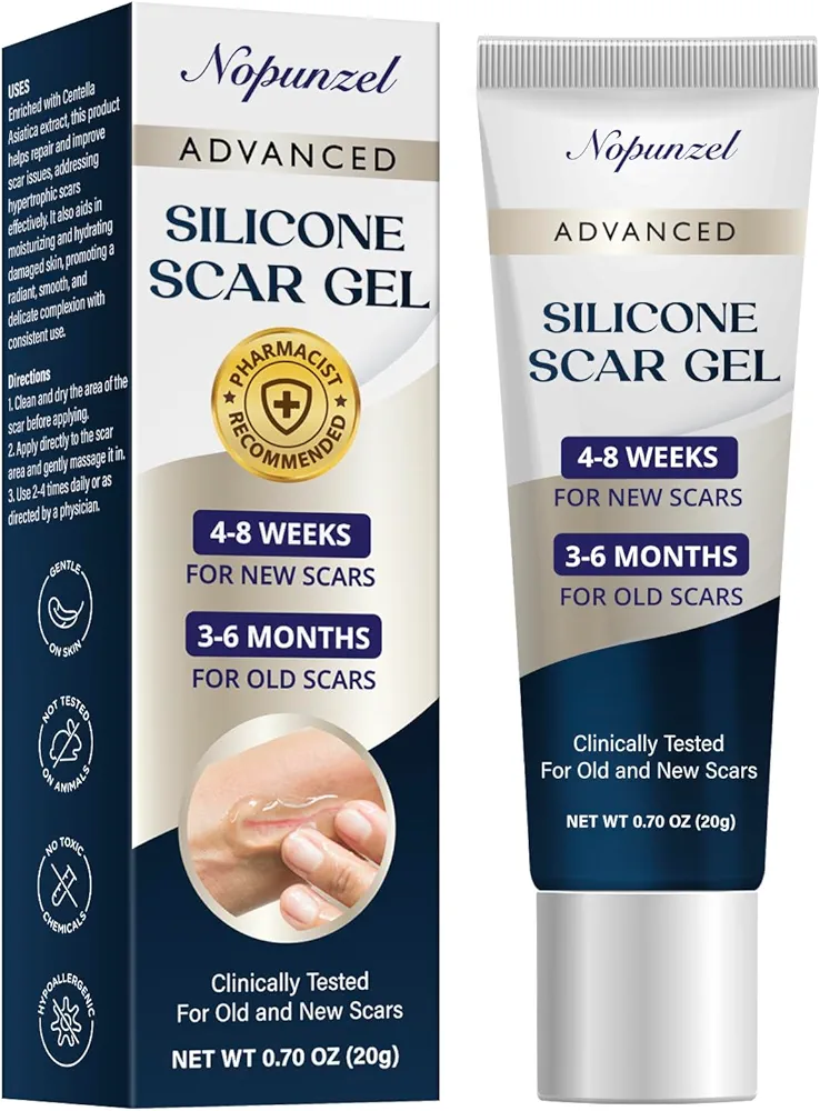 Silicone Scar Gel: Silicone Gel for Scars - Improve Scar Appearance for Old and New Scars - Medical Grade Silicone - Advanced Scar Gel - Scalds - Surgery - Injury - C Section - Stitches - Burns - 20g