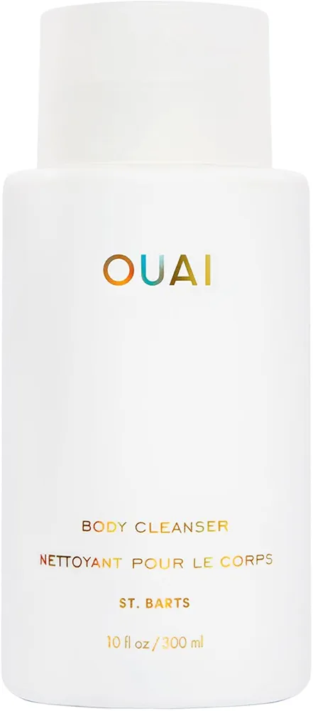 OUAI Body Cleanser, St. Barts - Foaming Body Wash with Jojoba Oil and Rosehip Oil to Hydrate, Nurture, Balance and Soften Skin - Paraben, Phthalate and Sulfate Free Skin Care Products - 10 Oz