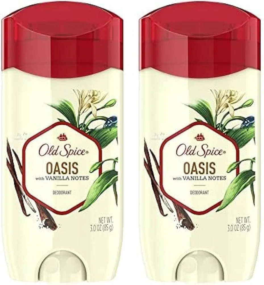 Old Spice Deodorant for Men, Oasis with Vanilla Notes Scent Inspired by Nature 3 Oz (Pack of 2)