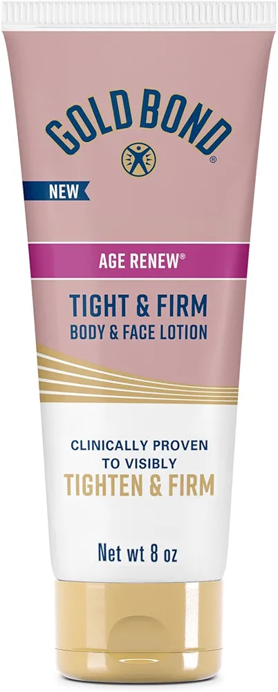 Gold Bond Age Renew Tight & Firm Body & Face Lotion with Proteins & Lipids, Skin Firming Lotion for Aging, Dry Skin, 8 oz.