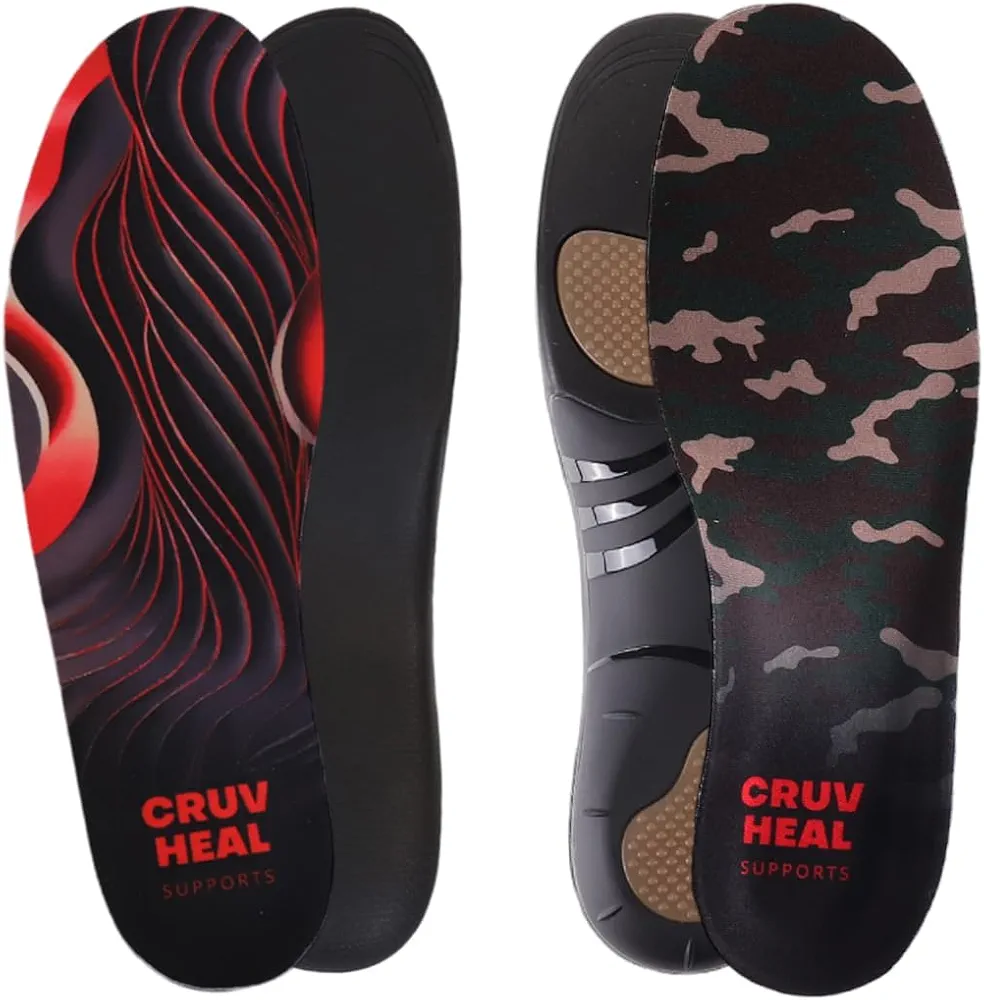 Cruvheal High Arch and 220+ Strong Arch Insoles