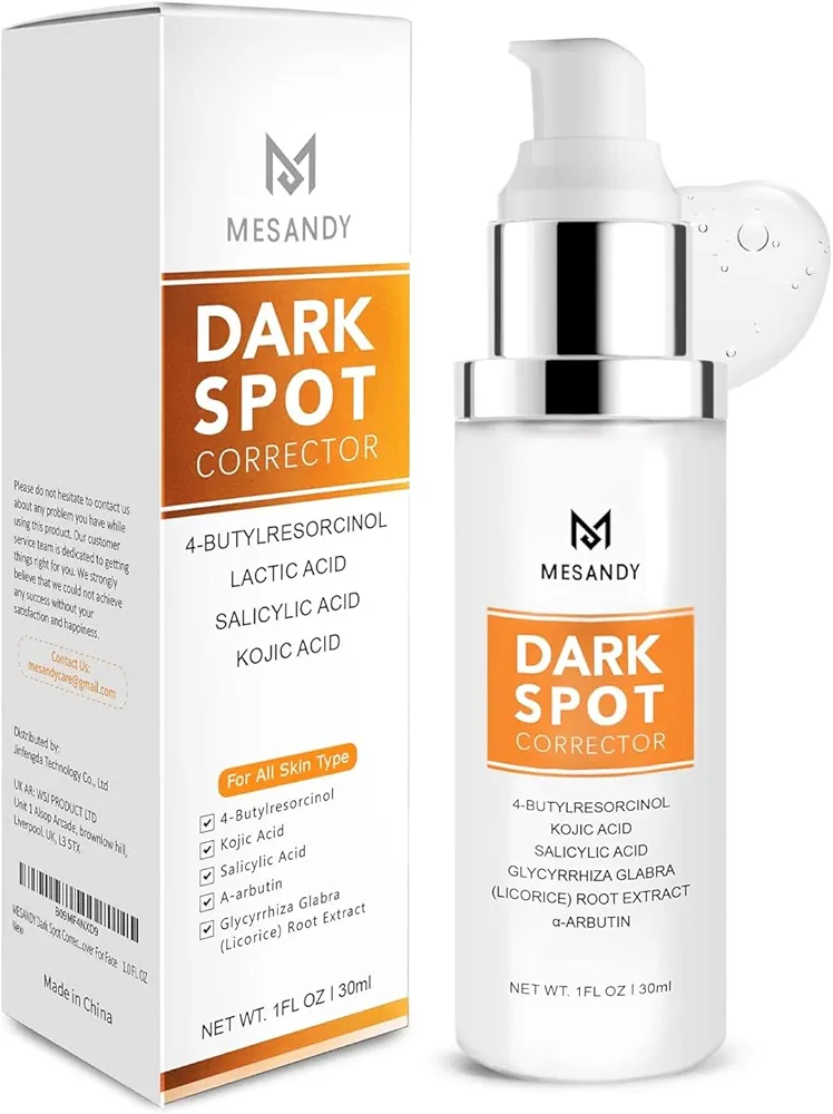 Dark Spot Remover for Face: Dark Spot Correcting Glow Serum with Acid and Niacinamide for Age Acne Melasma Freckle Brown Spots Removal Diminisher- Korean Skin Care Treatment 30ml