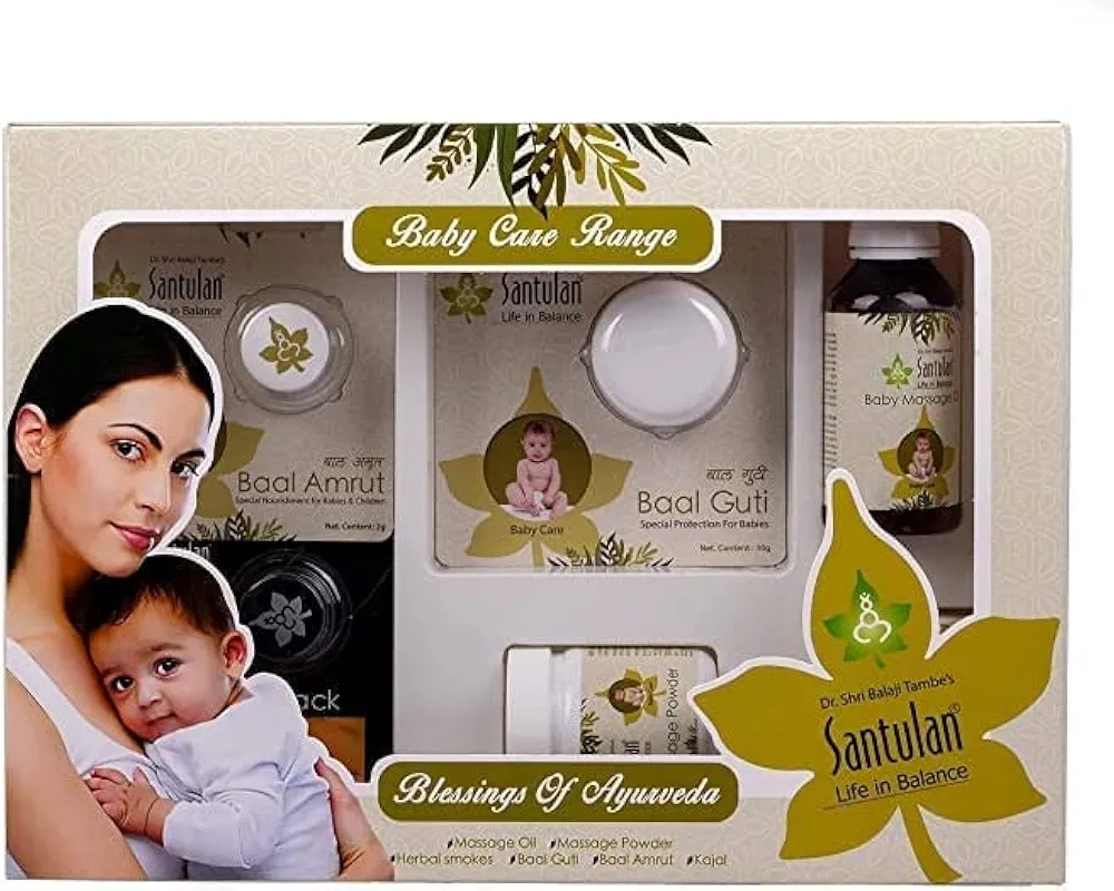 Santulan Ayurveda Santulan Baby Care Kit with Sukanthi Throat Relief Pills