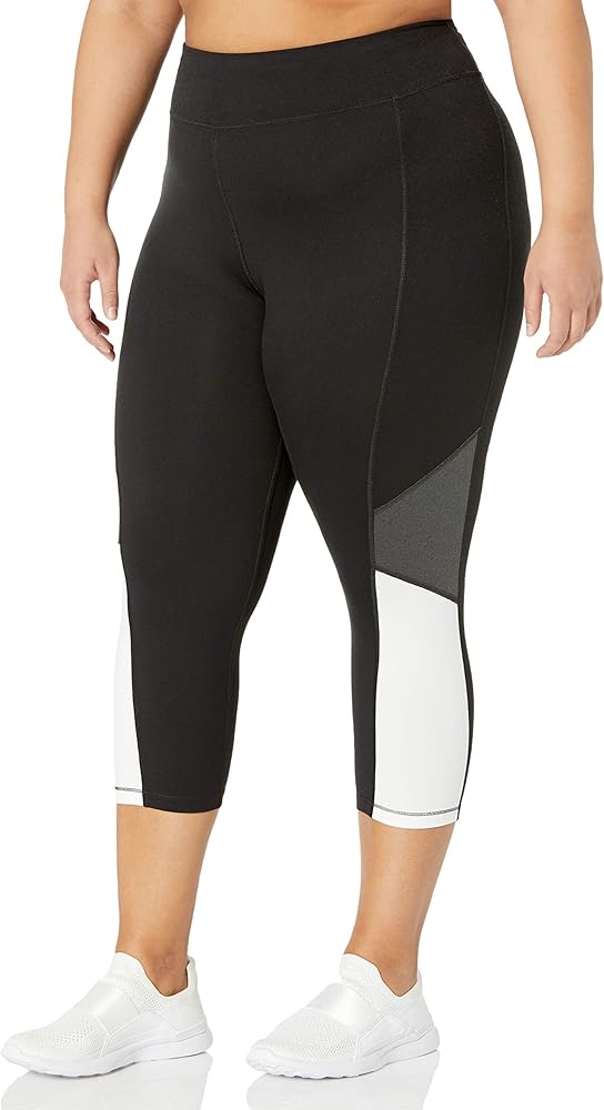 JUST MY SIZE Women's Active Pieced Stretch Capri