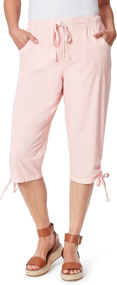 Gloria Vanderbilt Women's Genna Drawstring Side Tie Capri