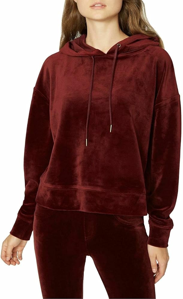 Sanctuary Clothing Womens Velour Hoodie Sweatshirt