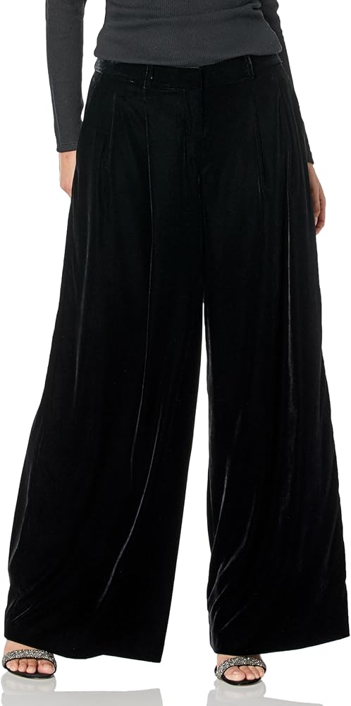 Theory Women's Velvet Low Rise Pleated Pant