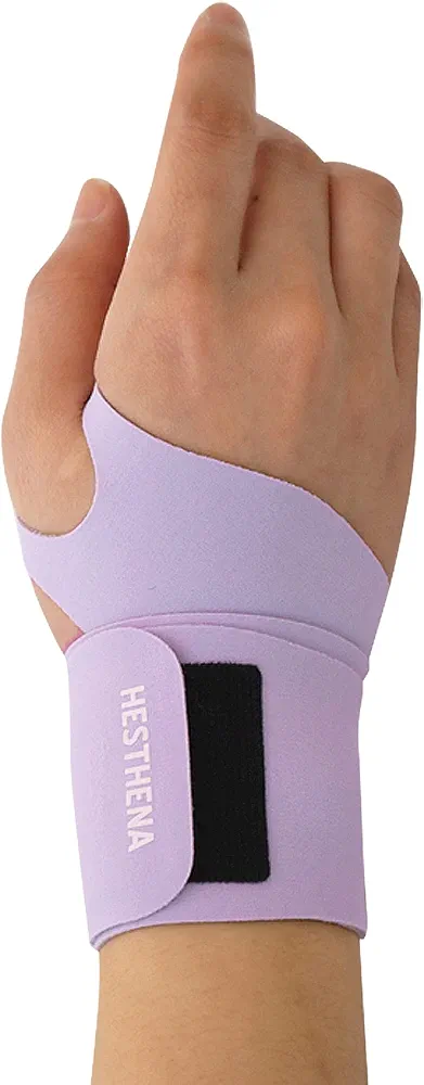 Slim and Colorful Wrist Brace, Flexible, Wrist Support, for Men and Women, Adjustable, Sports, Lightweight, Fits Both Hands, 1pcs (Lavender)