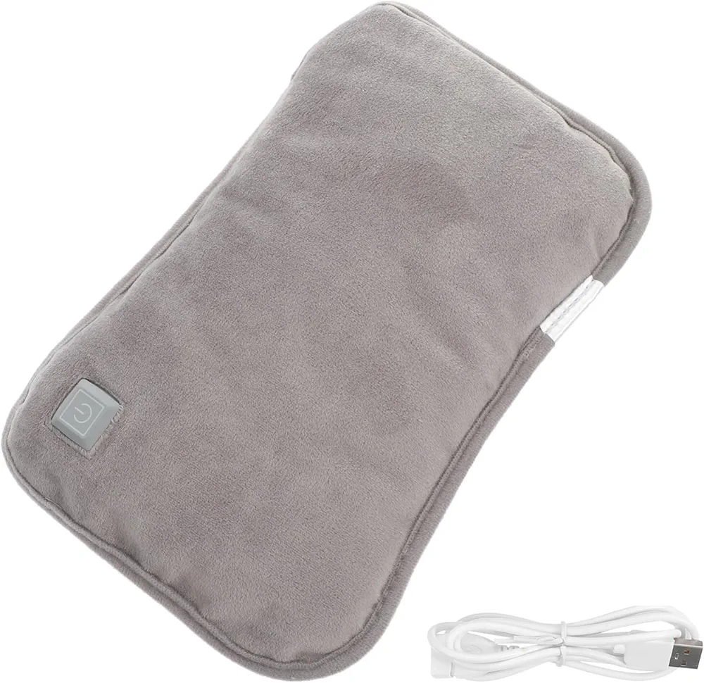 BESTOYARD 1pc USB Warm Water Bag Rubber Hot Water Bag Small Hot Water Bottle Hot Water Bag for USB Heating Hand Warmer Hot Bottle Bag Hot Water Pouches Student Flannel Kettle Electro-Thermal