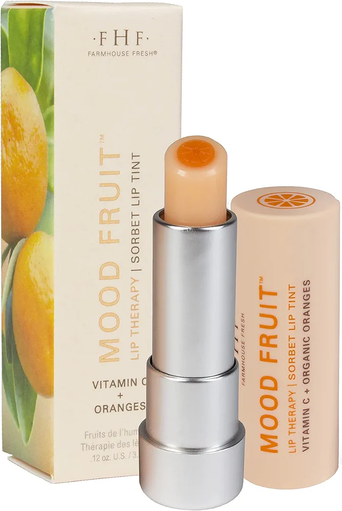 FarmHouse Fresh Orange Mood Fruit Lip Therapy, 0.12 oz.