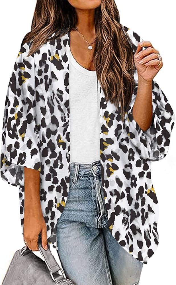 BB&KK Women's Kimono Cover Ups Tops Lightweight Summer Cardigans