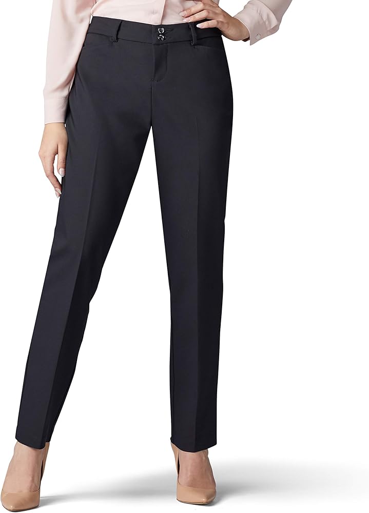 Lee Women's Secretly Shapes Regular Fit Straight Leg Pant