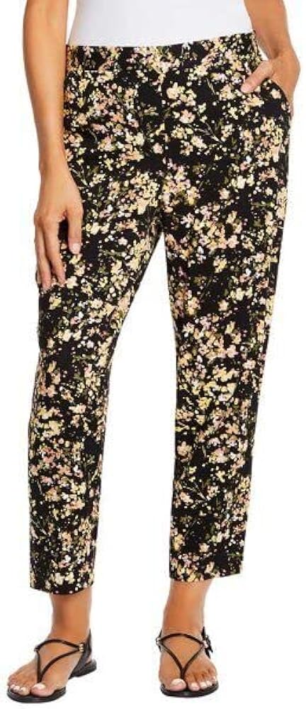 Jessica Simpson Womens Printed Pull-on Pants,Boquet Splash,Large