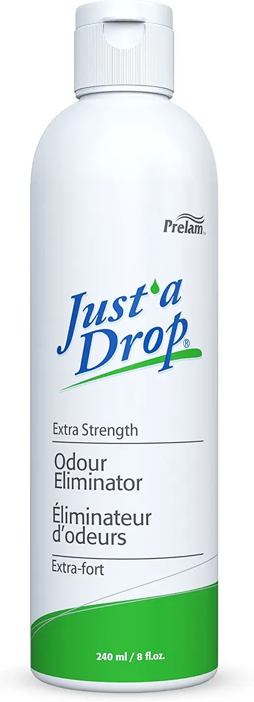 Just a Drop Odor Eliminator - Long-Lasting and Eco-Friendly Formula - Leaves Bathroom Smelling Clean and Fresh - Fits into Your Pocket or Purse - Easy to Use - Extra Strength - 8 oz Drops