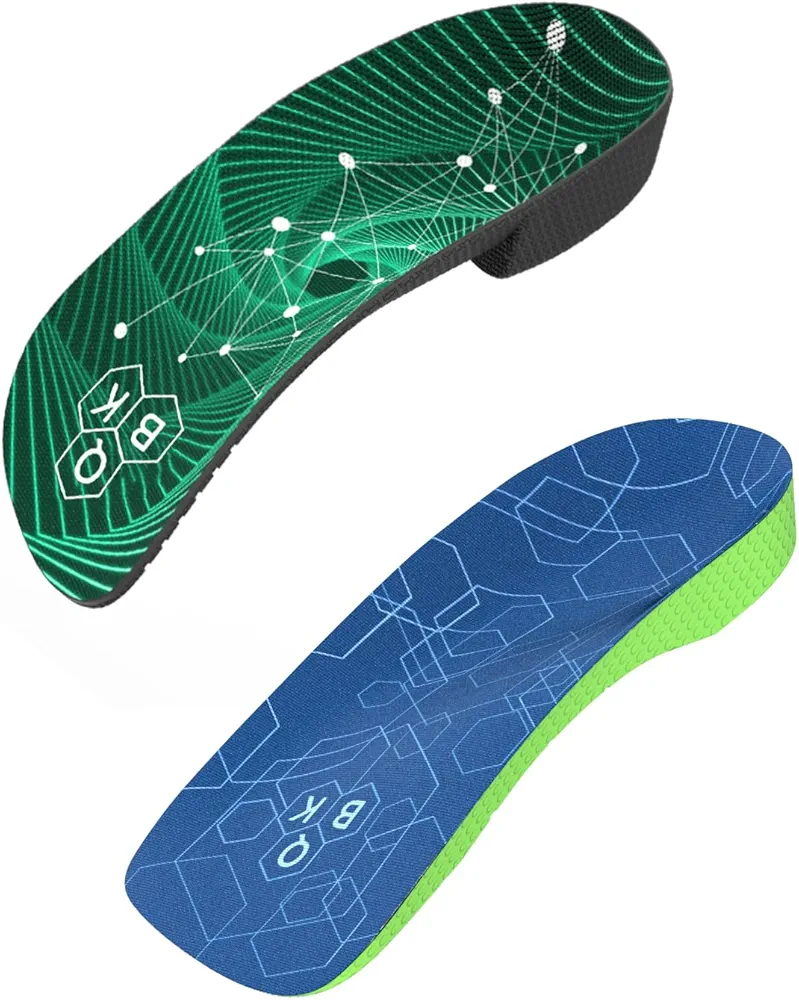 QBK Arch Support Insoles for Dispersal Heel Pressure and Pain Relief，Avoid Achilles Tendonitis, Plantar Fasciitis, Metatarsalgia, Overpronation, Heel Spurs, A3 B1 S