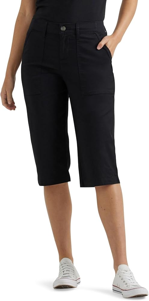 Lee Women's Ultra Lux Comfort with Flex-to-go Utility Skimmer Capri Pant