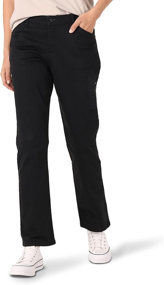 Lee Women's Petite Relaxed Fit All Day Straight Leg Pant