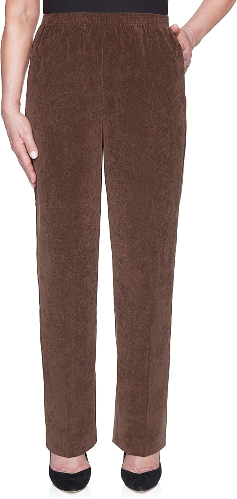 Alfred Dunner Petite Women's Classic Corduroy Pull-on Short Length Pant