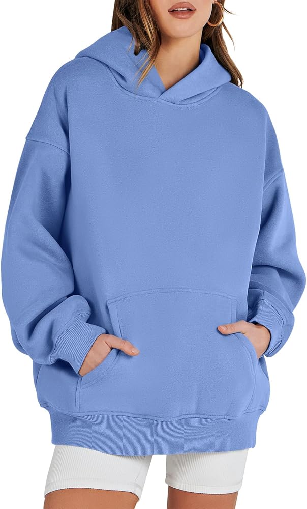 ANRABESS Womens Oversized Hoodies Fleece Sweatshirts Long Sleeve Hooded Pullover Winter Clothes with Pocket