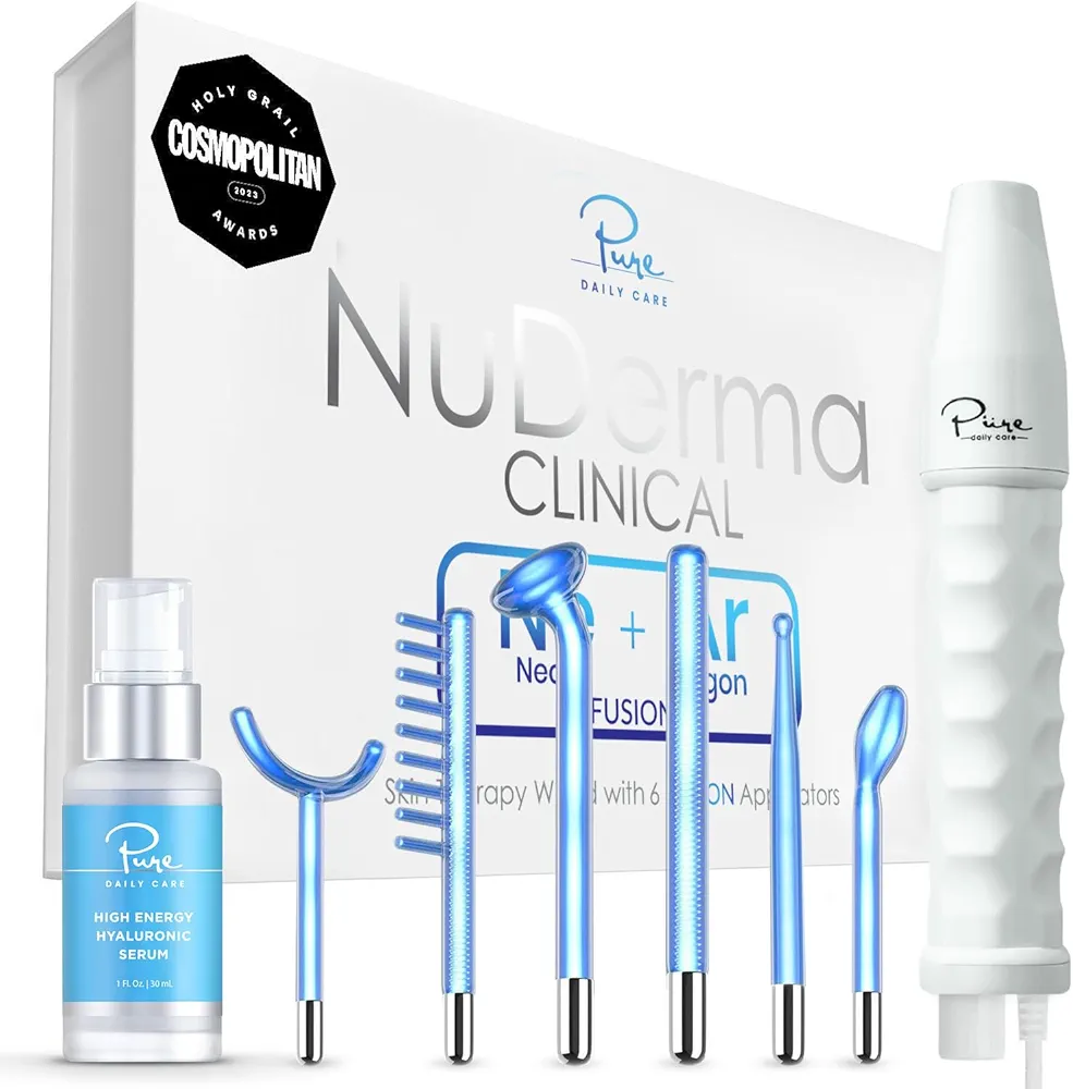 NuDerma Clinical and High Energy Hyaluronic Serum 1oz Bundle