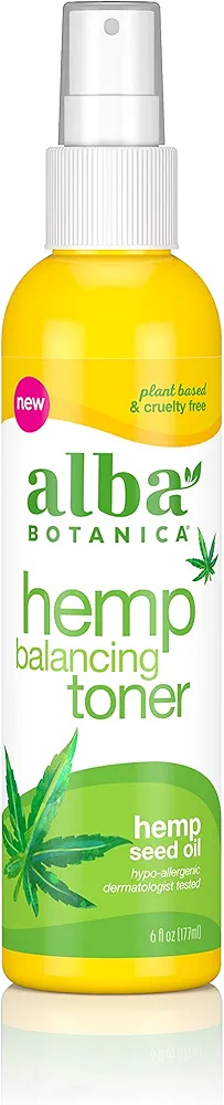 Alba Botanica Hemp Balancing Toner, 6 oz