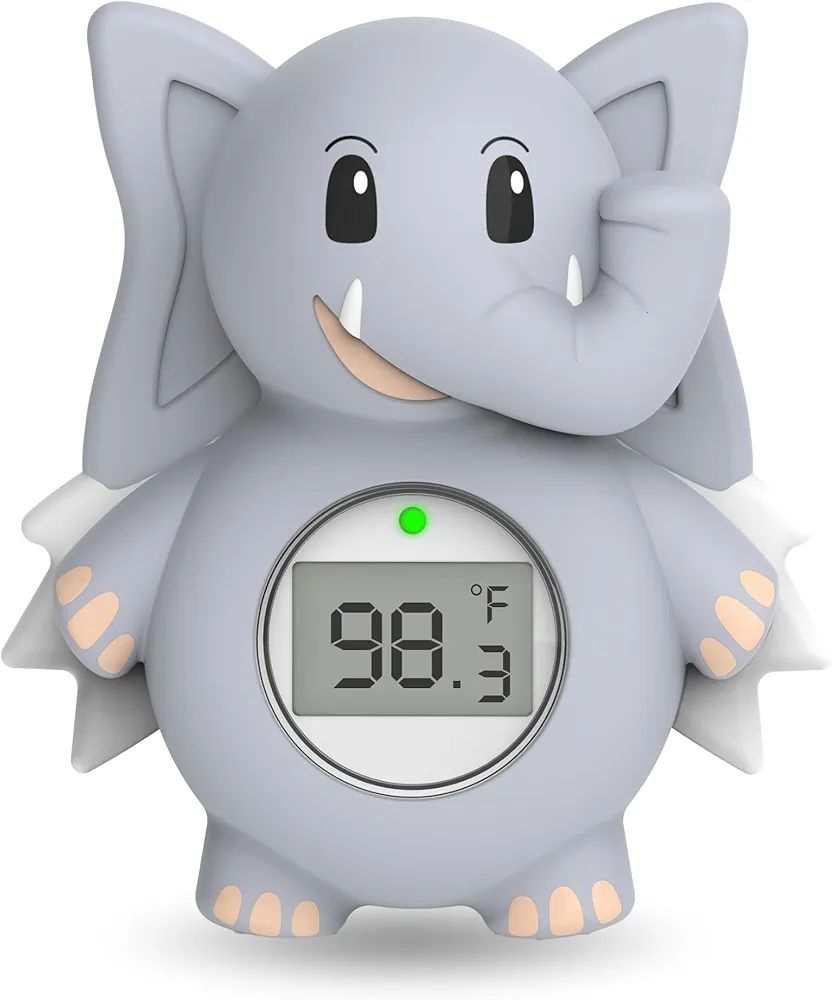 Baby Bath Thermometer for Infants - Baby Water Thermometer for Bathtub Safety with Temperature Warning - Floating Bathing Tub Toy Gift for Newborn Toddlers Girls Boys Kids Mother