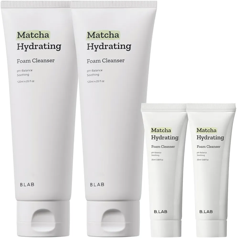 Matcha Hydrating Foam Cleanser 120ml (120ml*2pack+20ml*2pack)