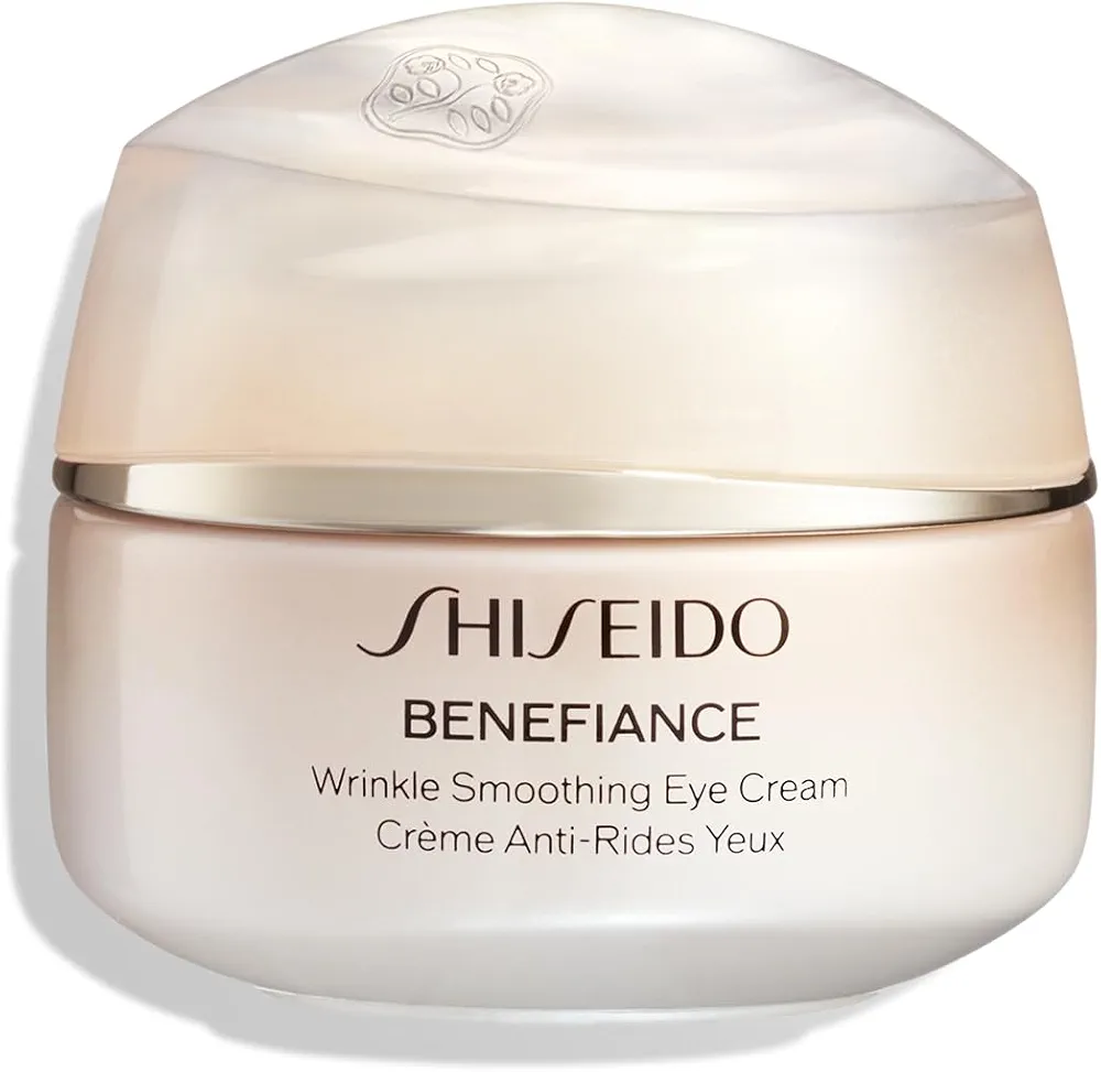 Shiseido Benefiance Wrinkle Smoothing Eye Cream - 15 mL Visibly Improves Five Types of Wrinkles Dark Circles & Puffiness 48-HR Hydration All Skin Non-Comedogenic