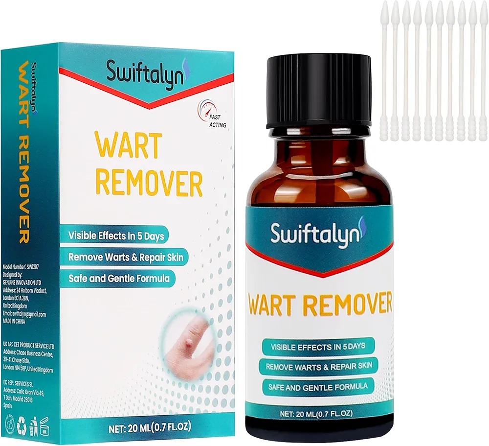 Wart Remover Removedor de Verrugasv: Maximum Strength Exclusive Formula for Wart - Plantar Wart Common Wart Flat Wart - Safe and Effective 20ML