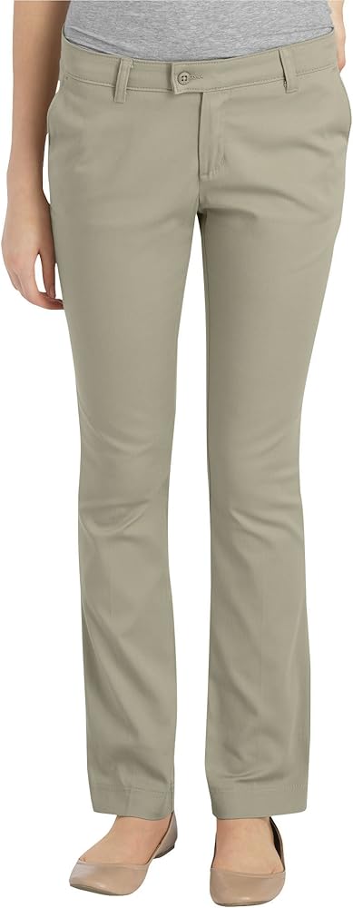 Dickies Juniors Plus Size Slim Straight Stretch Pant