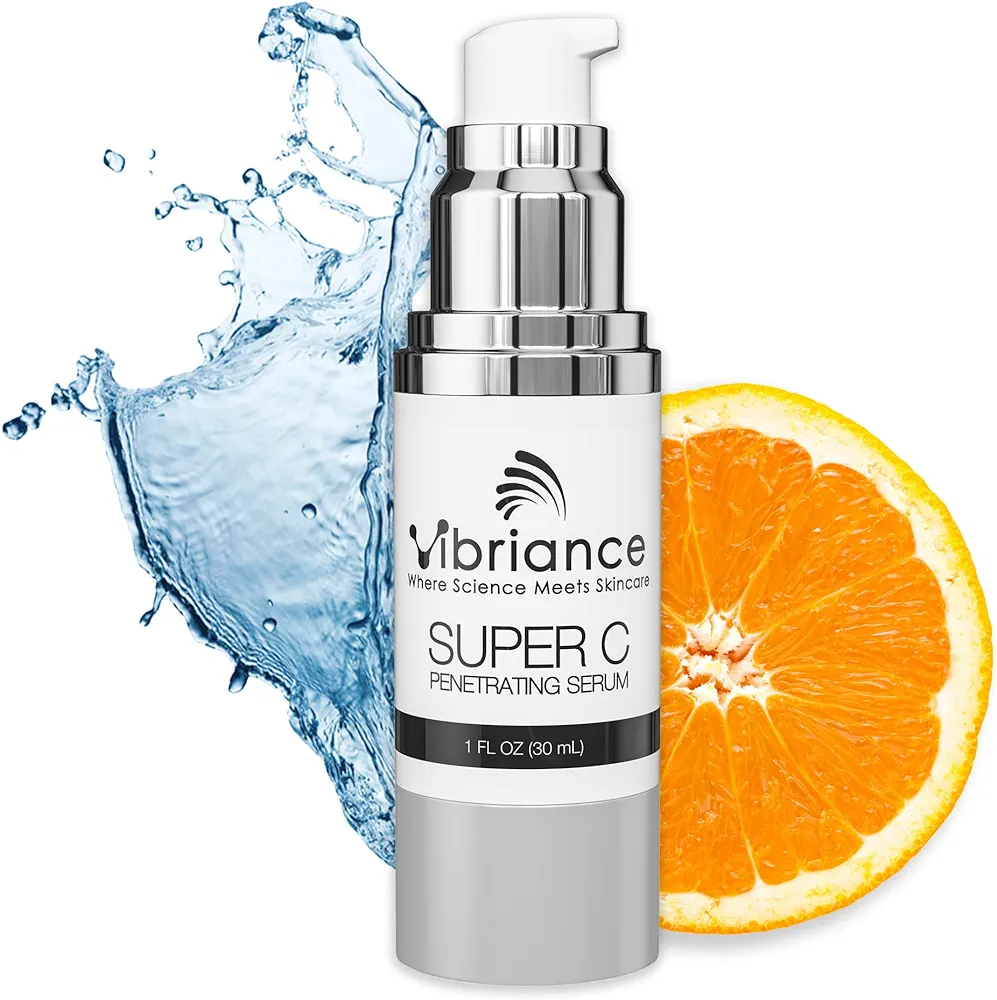 Vibriance Super C Serum for Mature Skin, Made in USA, All-In-One Formula Hydrates, Firms, Lifts, Smooths, Targets Age Spots, Wrinkles, Vitamin C Serum; 1 fl oz