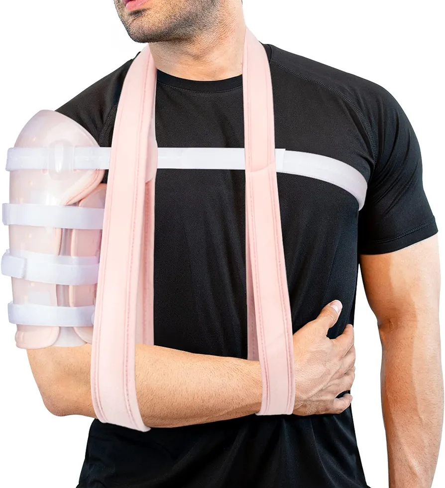 Sarmiento Brace - Humeral Shaft Fracture Splint Humeral Fracture Brace for Broken Upper Arm Shoulder Bicep Left/Right Arm Long-Bone Humerus Fracture for Men and Women (XL)