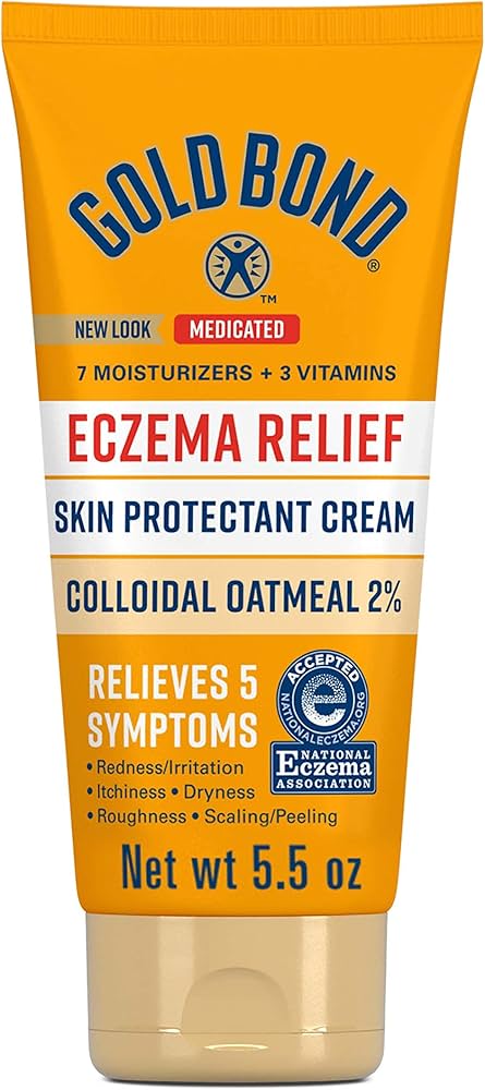 Gold Bond Medicated Eczema Relief Skin Protectant Cream, 5.5 oz., With 2% Colloidal Oatmeal