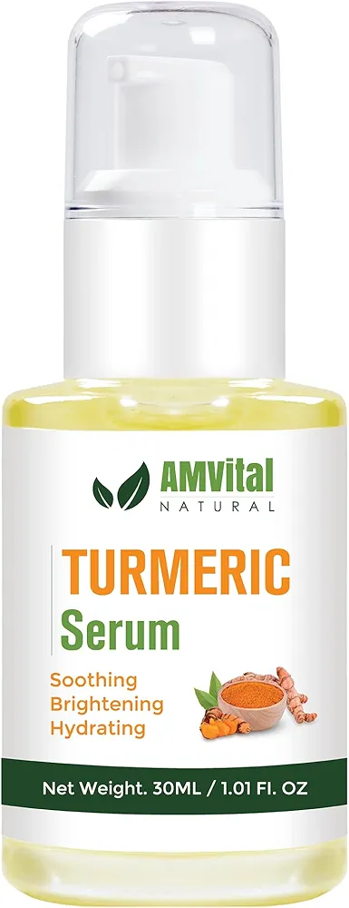 Turmeric Serum for Dark Spot Corrector for Face & Body - All Natural Hydrating Serums for Fine Lines, Wrinkles and Cleanses Skin - Improve Skins Tone Women and Men