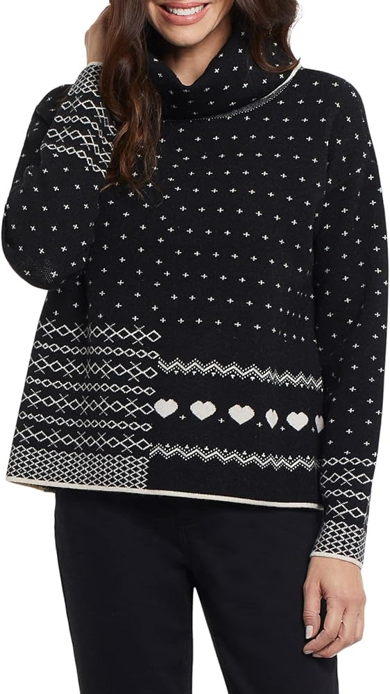 Tribal Women's L/S Cowl Nk Sweater