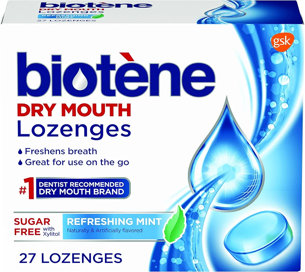 Biotene, Dry Mouth Lozenges, Refreshing Mint, 27 Count (Pack of 1)