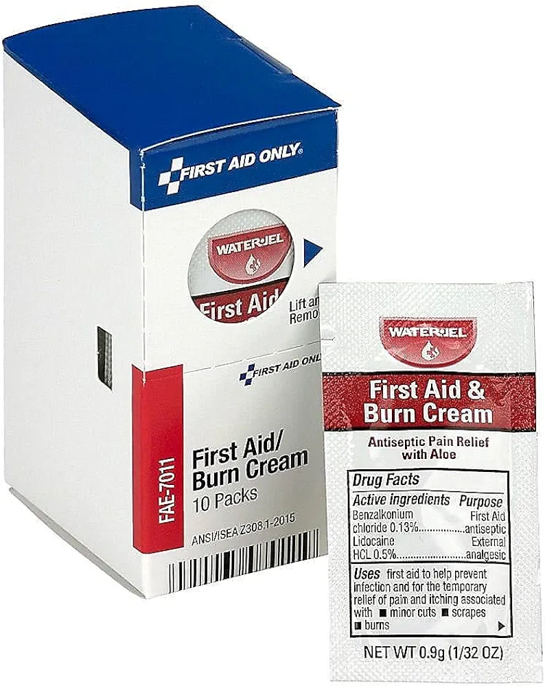 First Aid Only FAE-7011 SmartCompliance Refill Burn Cream Packets, 10 Count