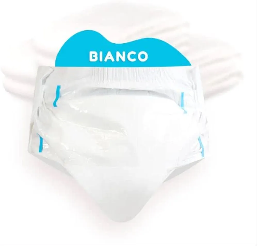 Bambino Bianco All White Adult Diapers – 8 Count (X-Large 40''-58'')