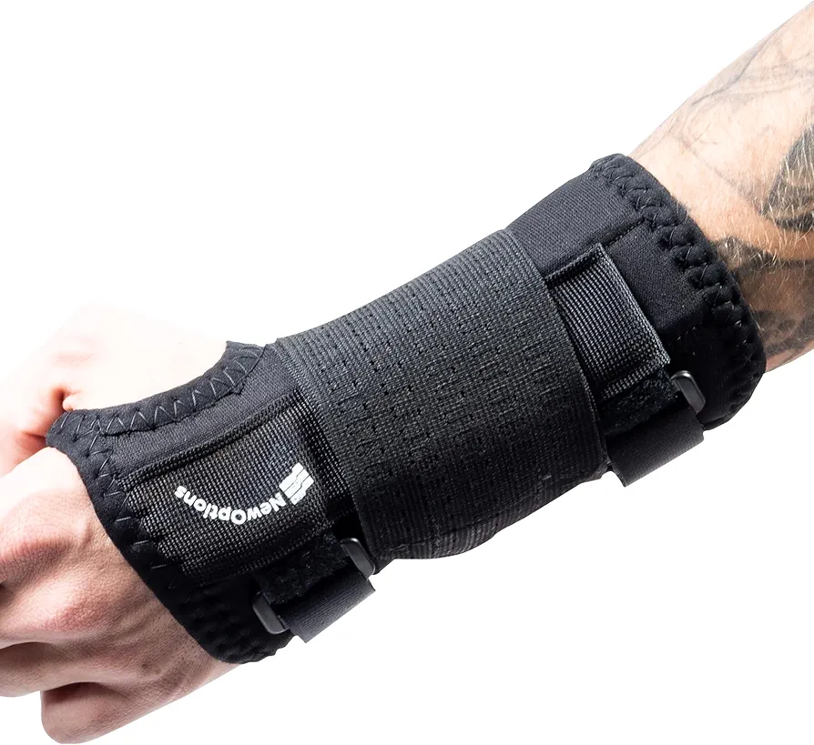 Koolflex Wrist Support| Adjustable Wrist Brace Splint for Sprains or Strains, Recovery, Rehabilitation & Prevention | Left & Right Hands Carpal Tunnel Wrist Bracel 8" | 100% Made in the USA