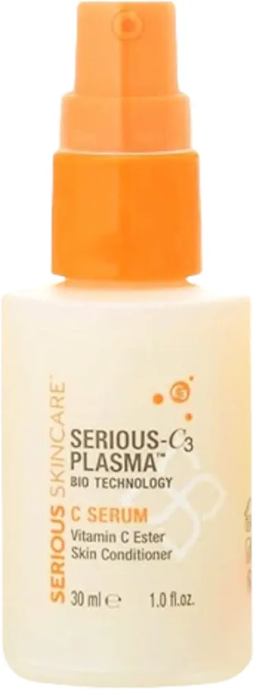 Serious Skincare - C Serum - Vitamin C Ester Skin Conditioner - Anti-Aging - Hydrating - Softer, Radiant Skin - C3 Plasma Hydrolyzed Collagen - For Fine Lines & Wrinkles - 1 oz.