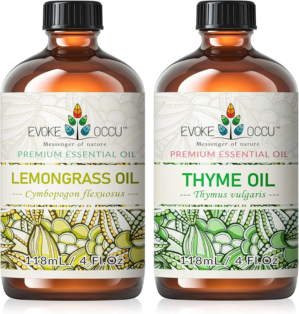 EVOKE OCCU lemongrass Essential Oil and Thyme Essential Oil - 4 Fl Oz