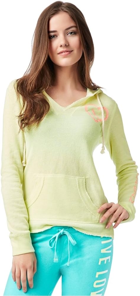 AEROPOSTALE Womens Beach Logo Hoodie Sweatshirt, Green, Small