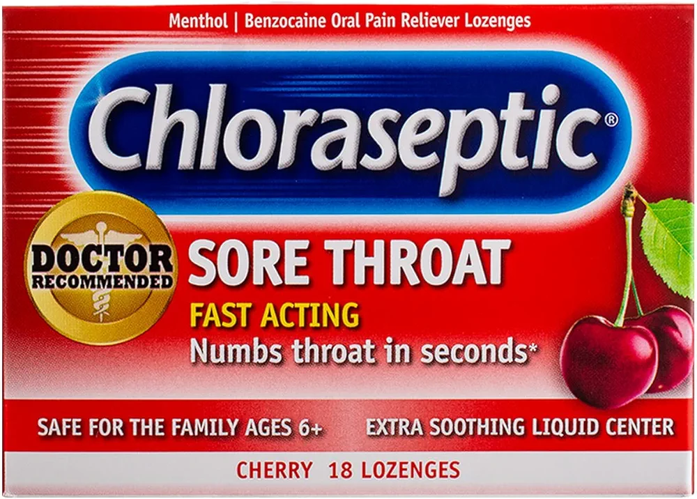 Dr. Scholl's Moleskin Padding Roll & Chloraseptic Cherry Sore Throat Lozenges 18 Count Bundle