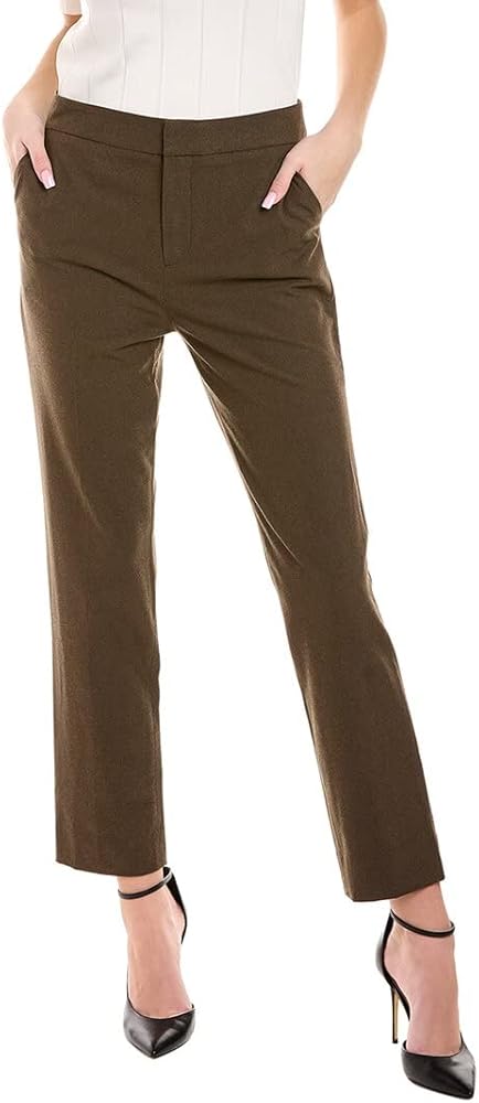 BCBGMAXAZRIA Women's Slim Leg Pant Pocket Zipper Hook and Bar Trouser