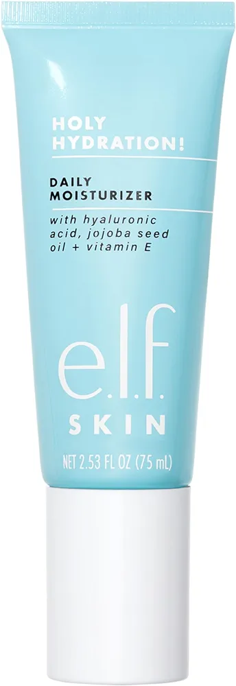 e.l.f. SKIN Daily Hydration Moisturizer, Ultra-Hydrating Formula, Infused with Aloe, Jojoba Oil & Shea Butter, Vegan & Cruelty-Free, 2.53 Fl Oz