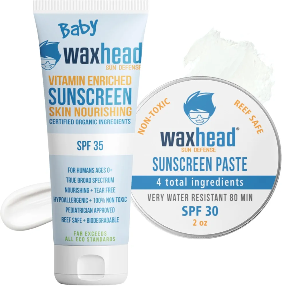 Waxhead Baby Sunscreen Kids Sunscreen For Kids Sunscreen Lotion, Toddler Sunscreen, Infant, Baby Sunscreen 0-6 Months