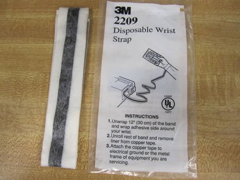 Disposable Wrist Strap 12" Adhesive Strip